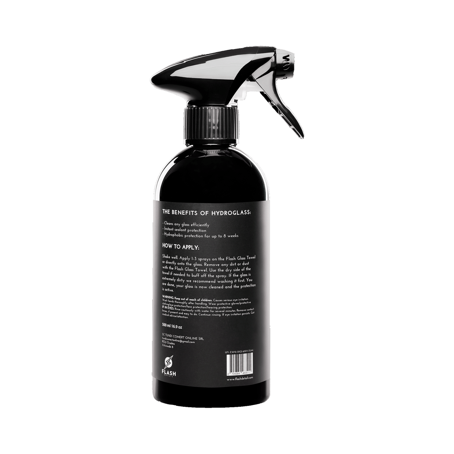 HYDROGLASS 500ml - ПОЧИСТВАНЕ И КЕРАМИКА ЗА СТЪКЛА