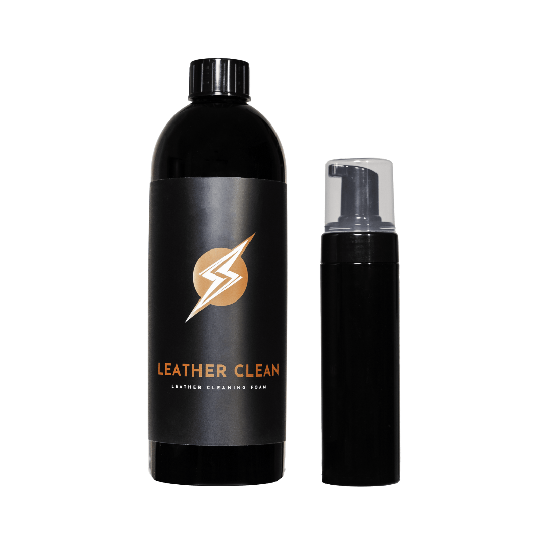 LEATHER CLEAN 1000мл – ПОЧИСТВАЩА ПЯНА ЗА КОЖА (С БЕЗПЛАТЕН ФЛАКОН)