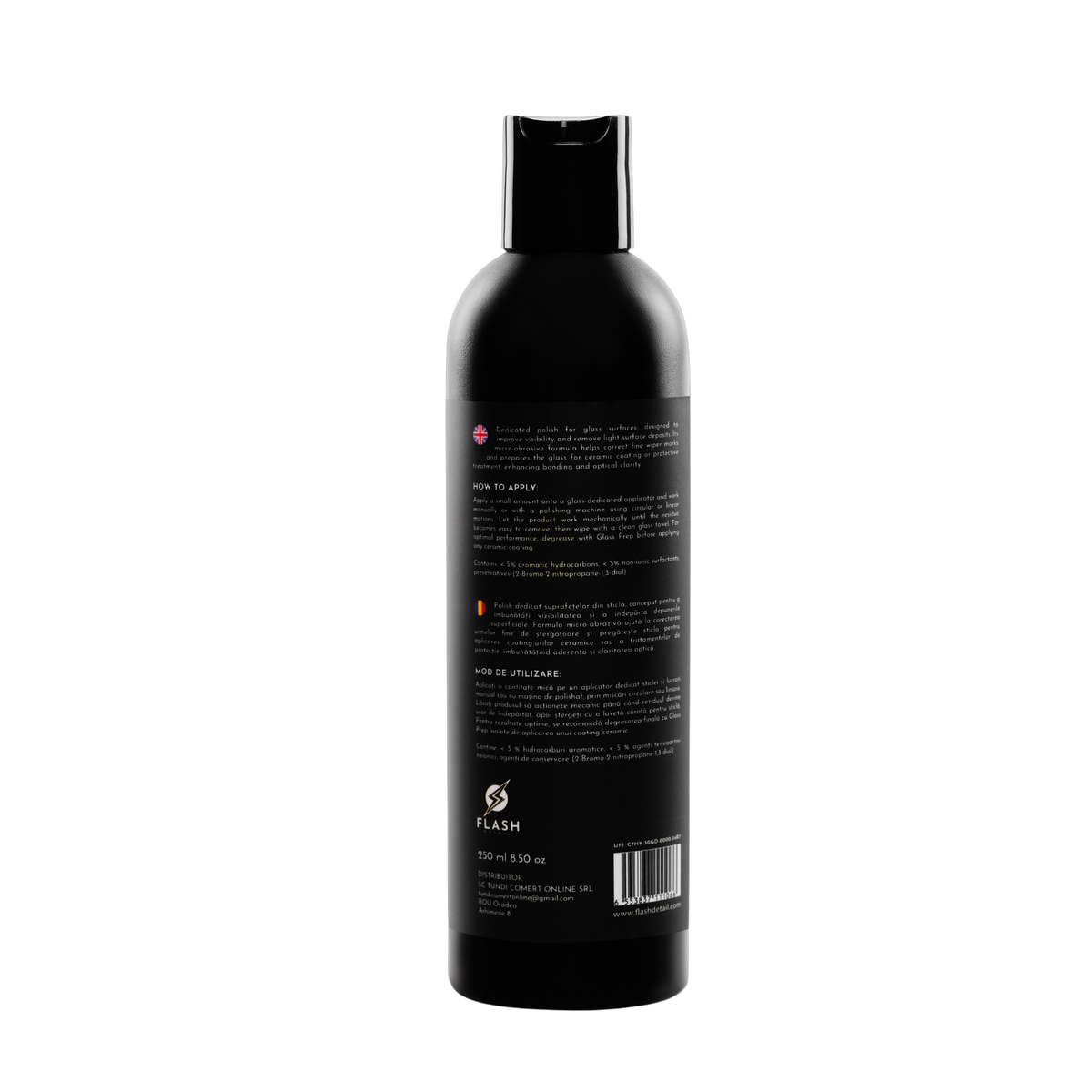 GLASS POLISH 250ml - ПРЕПАРАТ ЗА ПОЛИРАНЕ И ВЪЗСТАНОВЯВАНЕ НА СТЪКЛА