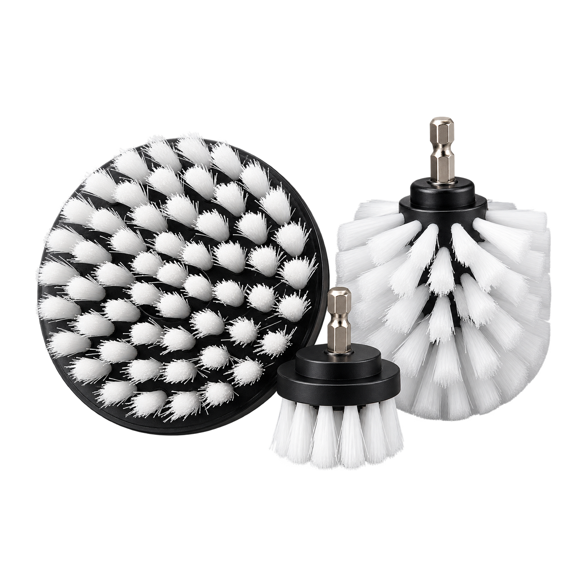 DRILL BRUSH - КОМПЛЕКТ ОТ 3 ЧЕТКИ ЗА БОРМАШИНА ЗА ТАПИЦЕРИЯ И ТВЪРДИ ПОВЪРХНОСТИ