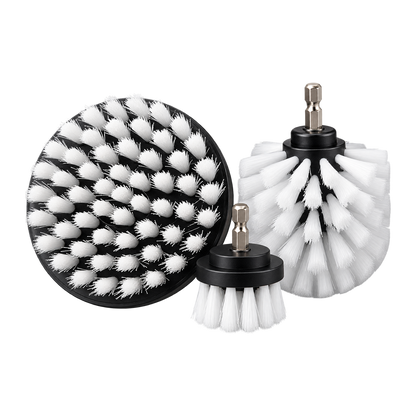 DRILL BRUSH - КОМПЛЕКТ ОТ 3 ЧЕТКИ ЗА БОРМАШИНА ЗА ТАПИЦЕРИЯ И ТВЪРДИ ПОВЪРХНОСТИ